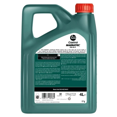 Imagem de Castrol Magnatec E 5W 20 4l Óleo do motor 15F9CA FORD: FIESTA 6, Focus 2 Kombi,
