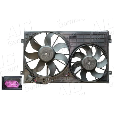 Imagem de AIC 54589 ventilador de radiador 360/295 12 elétrico com estrutura do (caixilho) motor VOLKSWAGEN: Jetta 3