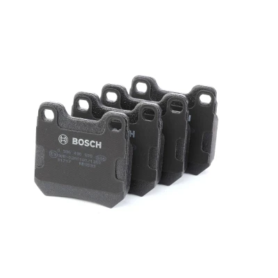 Imagem de BOSCH 0 986 490 500 Jogo de pastilhas para travão disco Baixo teor metálico com chapa anti ruído, instruções montagem