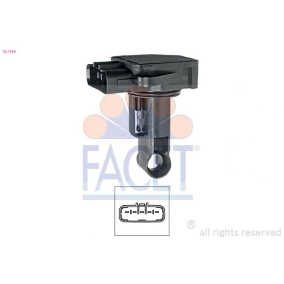 Imagem de FACET 10.1163 Medidor de massa ar TOYOTA: Yaris I Hatchback, Corolla IX Verso, VOLVO: XC60 I, V50, V70 2, MAZDA: 6 SW, Sedan