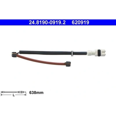 Imagem de ATE 24.8190 0919.2 Sensor de Desgaste Pastilha Freio