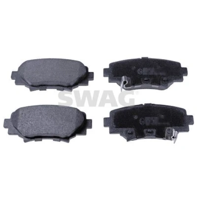 Imagem de SWAG 33 10 6544 Jogo de pastilhas para travão disco Eixo traseiro com avisador sonoro desgaste MAZDA: 3 Hatchback, Sedan