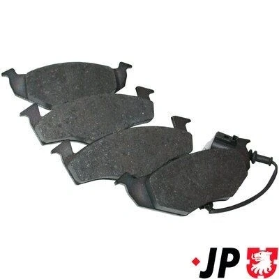 Imagem de JP GROUP 1163603110 Jogo de pastilhas para travão disco Eixo dianteiro com contacto avisador desgaste integrado VOLKSWAGEN: Polo IV Hatchback
