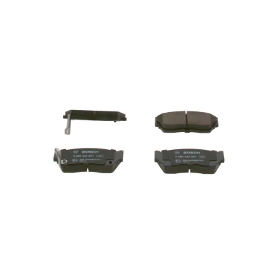 Imagem de BOSCH 0 986 460 997 Jogo de pastilhas para travão disco Baixo teor metálico com avisador sonoro desgaste chapa anti ruído NISSAN: SUNNY 3