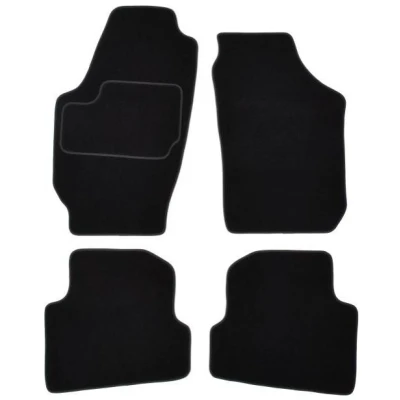 Imagem de MAMMOOTH A041 SKO25 PRM 01 Conjunto de tapete chão Têxtil à frente e atrás 4 preto SKODA: Fabia 2