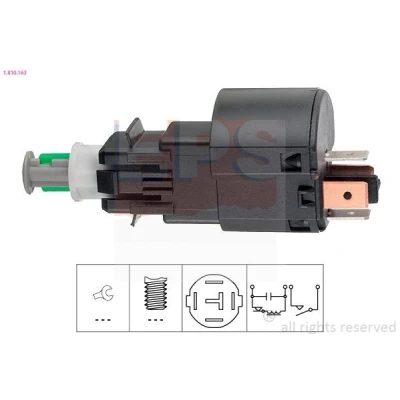 Imagem de EPS 1.810.163 Interruptor de luz stop mecânico Made in Italy OE Equivalent OPEL: Corsa C Hatchback, С Van, Combo Van / Carrinha