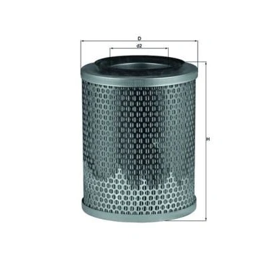 Imagem de MAHLE ORIGINAL LX 196 Filtro de ar 209,5 163,0 Cartucho filtrante