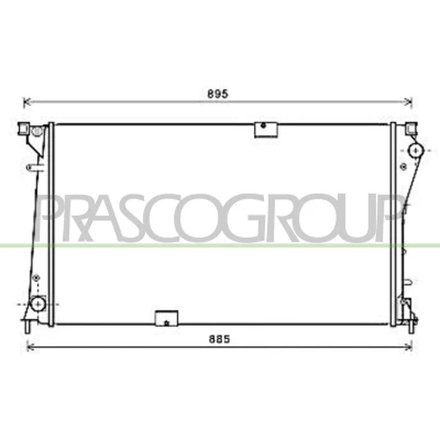 Imagem de PRASCO DS952R005 Radiador, arrefecimento do motor Alumínio 780mm 470mm 34mm Aletas de refrigeração unidas mecanicamente RENAULT: TRAFIC 2 Kasten