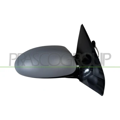 Imagem de Espelho retrovisor Prasco FD4207323P Premium à direita preto com subcapa elétrico aquecível, ajustável pelo interior, convexo