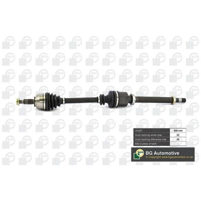 Imagem de BGA DS7349R Veio de transmissão Eixo dianteiro, lado direito 920, 920mm RENAULT: MEGANE 2 Kombi, GRAND SCENIC 2,