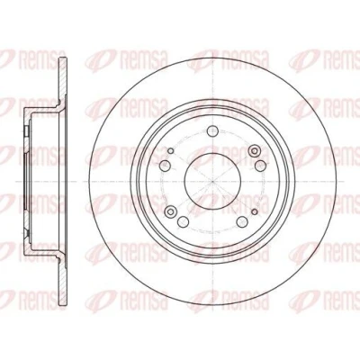 Imagem de REMSA 61278.00 Disco de travão Eixo traseiro 282, 282 9 5 cheio HONDA: ACCORD 8 Kombi