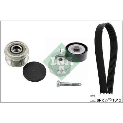 Imagem de INA 529 0506 20 Jogo de correias trapezoidais estriadas FIAT: Punto II Hatchback, Grande Doblo I Cargo