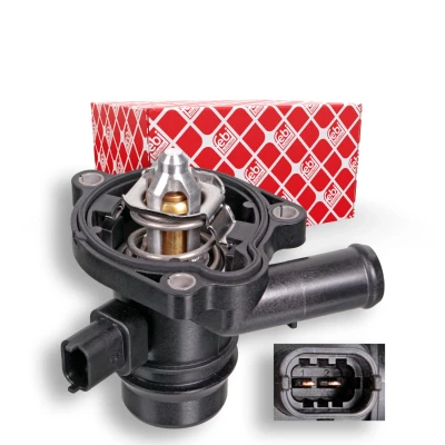 Imagem de FEBI BILSTEIN 103377 Termóstato, líquido de refrigeração 103 com junta interruptor temperatura caixa OPEL: Corsa D Hatchback