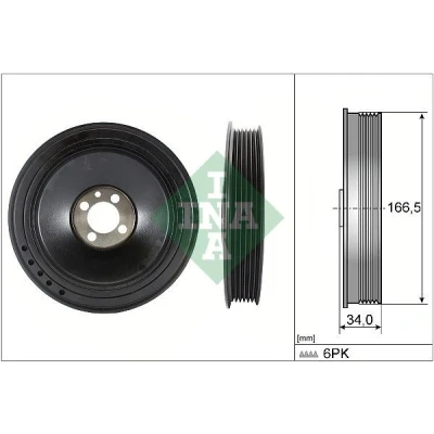 Imagem de INA 544 0157 10 Polia da Cambota 166,50