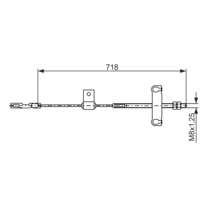 Imagem de BOSCH 1 987 482 877 Cabo de Freio Mão 718 FORD: Transit Mk5 Van