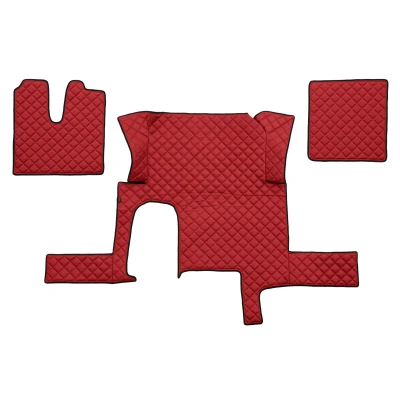 Imagem de F CORE FL29 RED Conjunto de tapete chão Couro artificial à frente 3 Vermelho