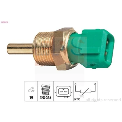 Imagem de EPS 1.830.212 Sensor da Temperatura do Líquido de Refrigeração Made in Italy OE Equivalent