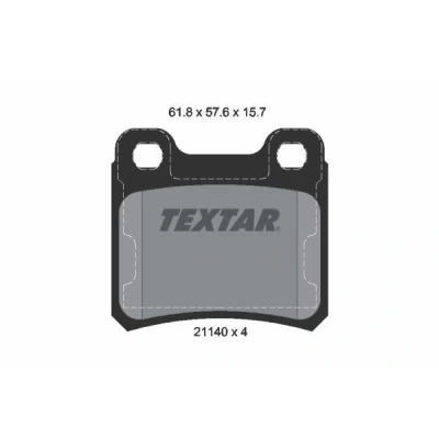 Imagem de TEXTAR 2114001 Jogo de pastilhas para travão disco não preparado indicador aviso desgaste OPEL: Astra F Caravan, Sedan
