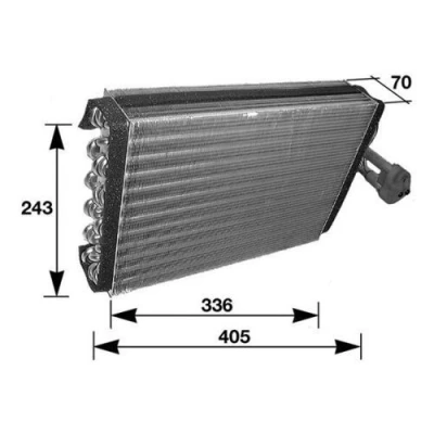 Imagem de MAHLE ORIGINAL AE 36 000S Evaporador sem válvula de expansão