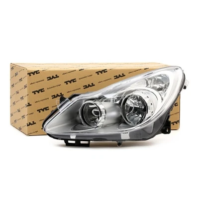 Imagem de TYC 20 1154 15 2 Farol Principal esquerda H7, H1 para circulação pela direita sem motor elétrico OPEL: Corsa D Hatchback