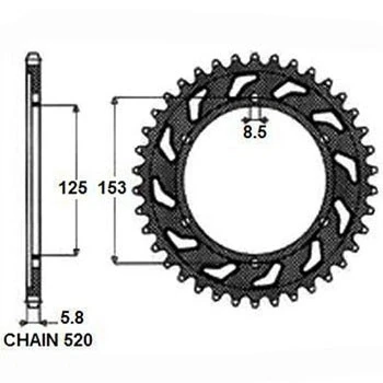 Imagem de SUNSTAR 1 3559 50 Carreto de corrente