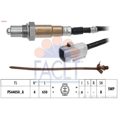 Imagem de FACET 10.8547 Sonda lambda com material de fixação aquecimento, plana, Rosca pré lubrificada
