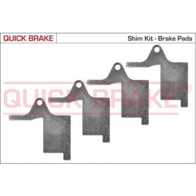 Imagem de QUICK BRAKE 2896K Kit de acessórios, pastilhas travão