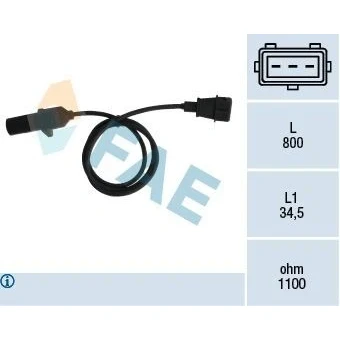 Imagem de FAE 79296 Gerador de Impulsos 3 Sensor inductivo FIAT: Seicento / 600 Hatchback, Panda II Hatchback