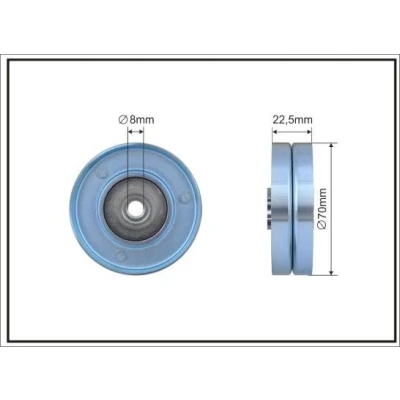 Imagem de CAFFARO 407 14 Polia de Desvio BMW: 5 Touring, 3 Sedan, LAND ROVER: Range Rover 3, Freelander I SUV, MG: ZT T Carrinha