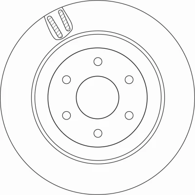 Imagem de TRW DF6967 Disco de travão 308 18 6 114,3 ventilado pintado