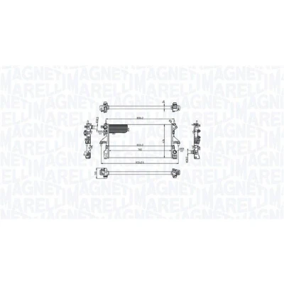 Imagem de MAGNETI MARELLI 350213216700 Radiador, arrefecimento do motor PEUGEOT: Boxer Van, CITROËN: Jumper II Van