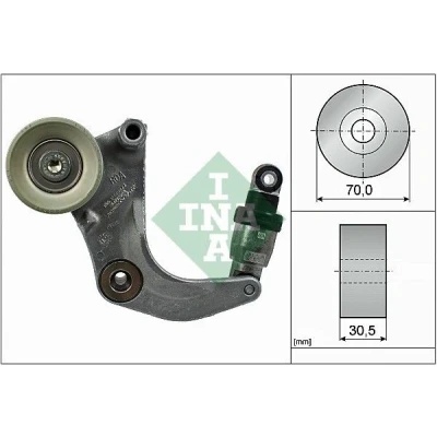 Imagem de INA 534 0534 10 Tensor, correia trapezoidal estriada HONDA: CIVIC 9