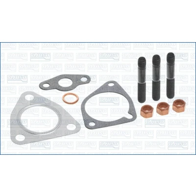 Imagem de AJUSA JTC11180 Kit de montagem, turbocompressor with studs, syringe oil com juntas instruções montagem MERCEDES BENZ: Vaneo
