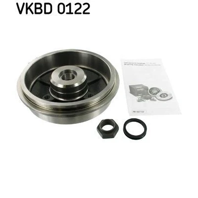 Imagem de SKF VKBD 0122 Tambor de Travão com o rolamento da roda integrado 201 CITROËN: Saxo Hatchback, AX, PEUGEOT: 106 II Hatchback