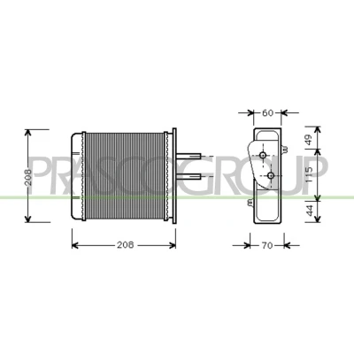 Imagem de PRASCO FT132H001 Radiador Quente FIAT: Punto I Hatchback, LANCIA: Y