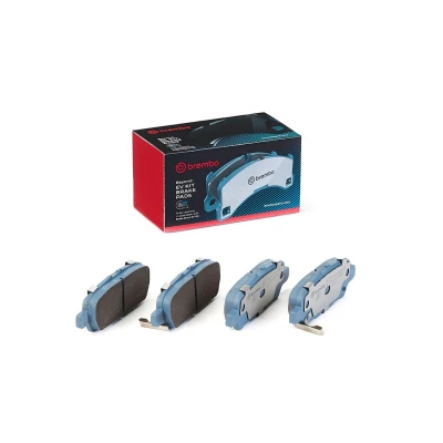 Imagem de BREMBO P 56 087E Jogo de pastilhas para travão disco com avisador sonoro desgaste chapa anti ruído sem acessórios NISSAN: Leaf II