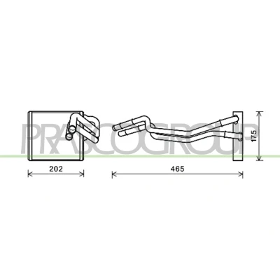 Imagem de PRASCO FD344H002 Radiador Quente FORD: FIESTA 6