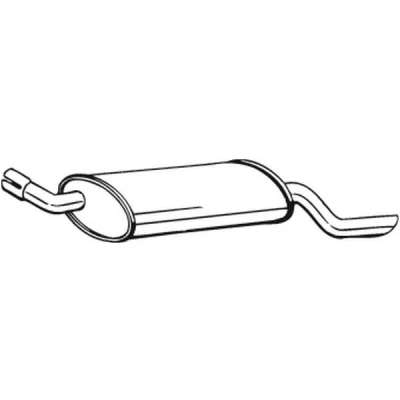 Imagem de BOSAL 185 439 Panela de escape traseira