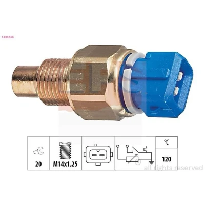 Imagem de EPS 1.830.558 Sensor da Temperatura do Líquido de Refrigeração Made in Italy OE Equivalent Azul CITROËN: Saxo Hatchback, Xsara Carrinha