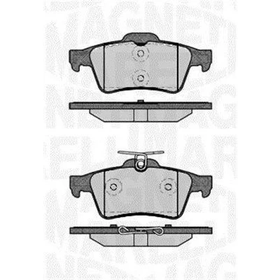 Imagem de MAGNETI MARELLI 363916060243 Jogo de pastilhas para travão disco não preparado indicador aviso desgaste FORD: FOCUS 2, 3 Turnier