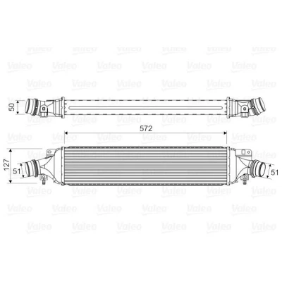 Imagem de VALEO 818329 Intercooler sem válvula de recirculação dos gases escape OPEL: Corsa D Hatchback