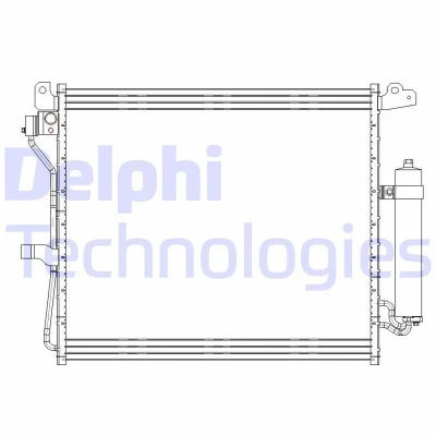 Imagem de DELPHI CF20228 Condensador com secador 16 10 461 NISSAN: Juke