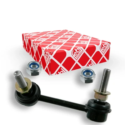 Imagem de FEBI BILSTEIN 21812 barra / escora, estabilizadora Eixo dianteiro, lado direito 90 M10 x 1,25 ProKit com porca autoblocante Aço