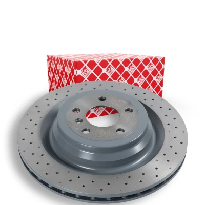Imagem de FEBI BILSTEIN 106606 Disco de travão Eixo traseiro 345 22 5 112 perfurado/ventilado revestido MERCEDES BENZ: GLE SUV, GL