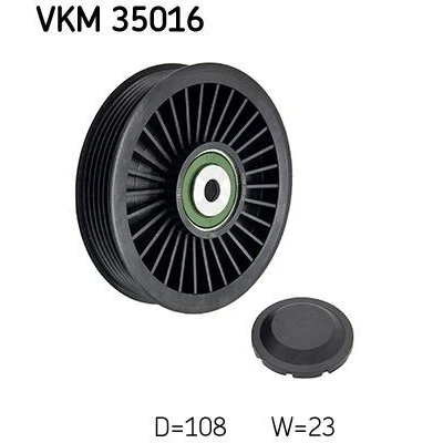 Imagem de SKF VKM 35016 Polia de Desvio OPEL: Vectra C Caravan, Astra G Sedan, MERCEDES BENZ: Vito Mixto, Classe T modell, E Sedan