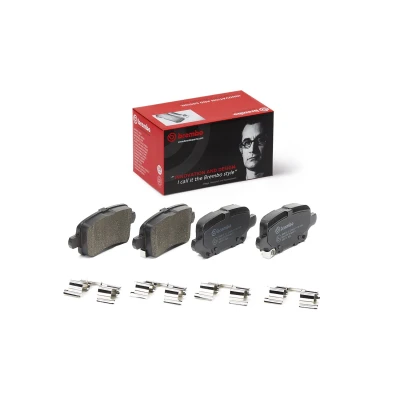 Imagem de BREMBO P 59 095 Jogo de pastilhas para travão disco com avisador sonoro desgaste chapa anti ruído acessórios