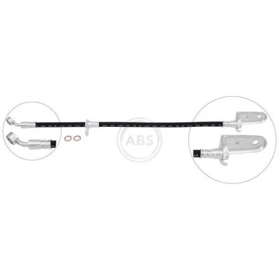 Imagem de A.B.S. SL 6799 Mangueira de Travão 483mm INN M10x1.0 HONDA: CIVIC 8 Hatchback,