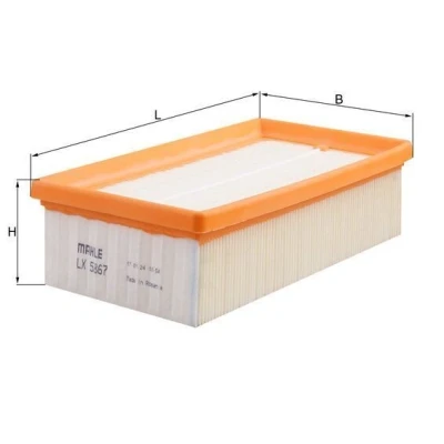 Imagem de MAHLE ORIGINAL LX 5867 Filtro de ar