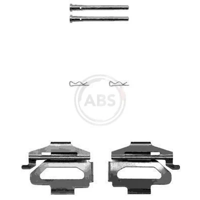 Imagem de A.B.S. 1225Q Kit de acessórios, pastilhas travão RENAULT: CLIO 2
