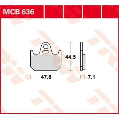 Imagem de TRW Organic Allround MCB636 Jogo de pastilhas para travão disco